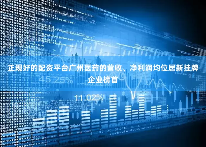 正规好的配资平台广州医药的营收、净利润均位居新挂牌企业榜首